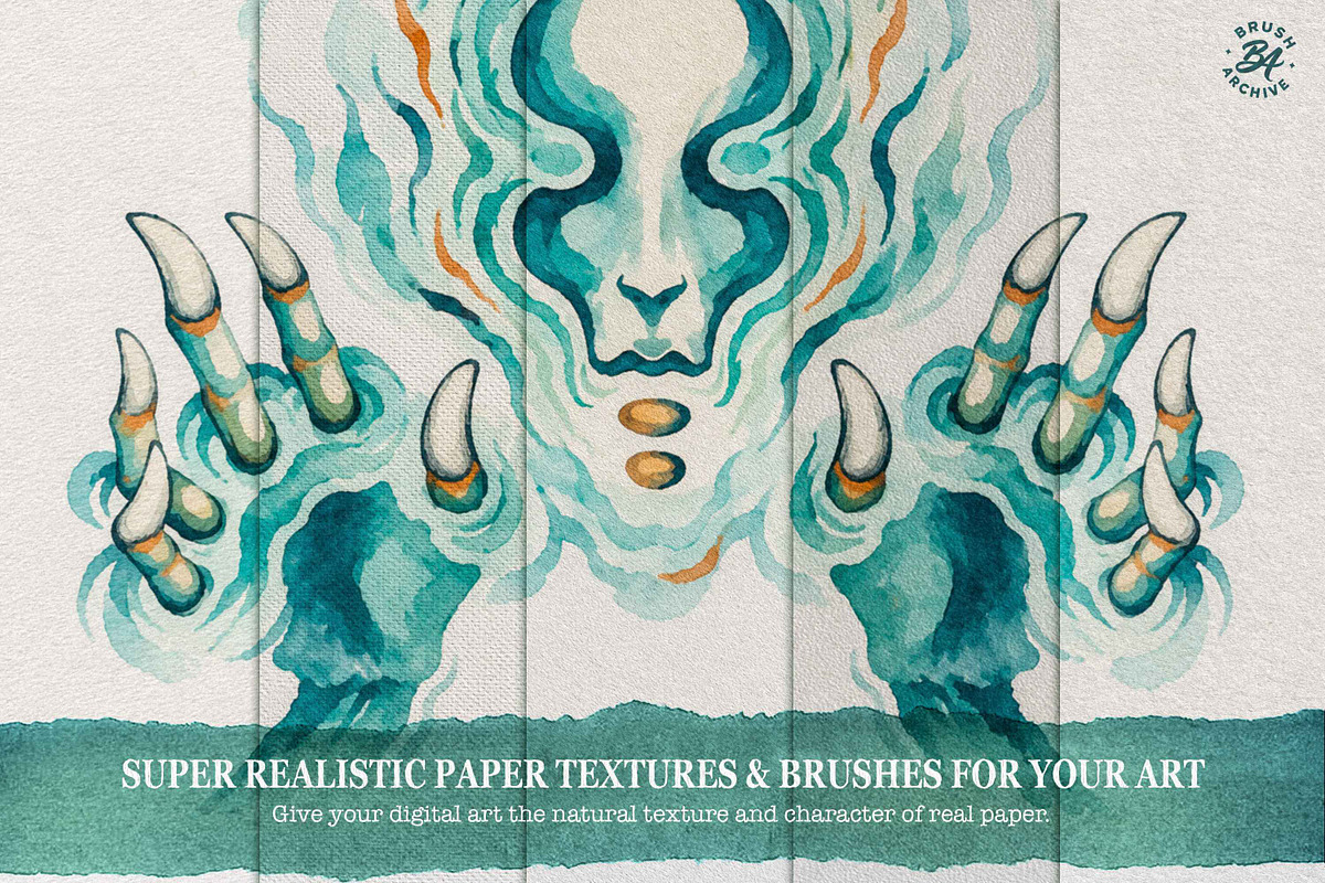 Watercolor & Ink Procreate Brushes, a Brush Add-On by BrushArchive (Photo 13 of 16)