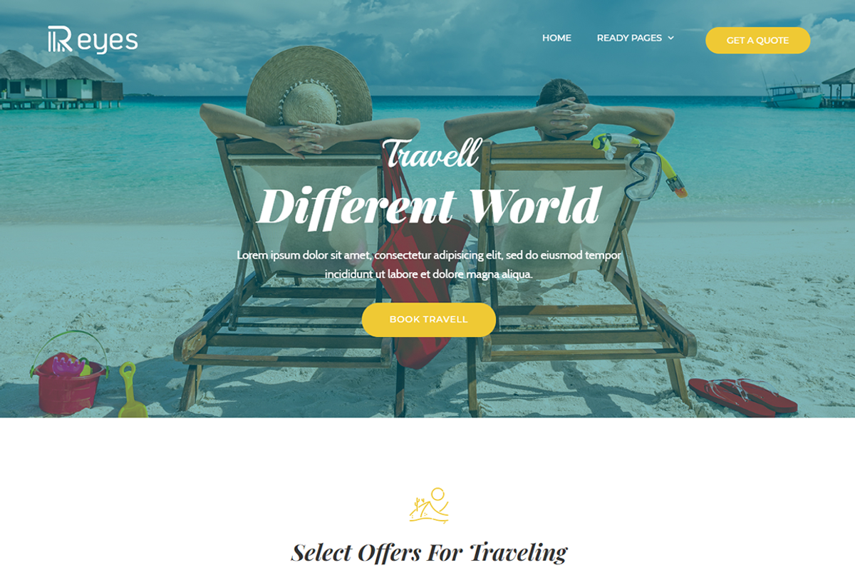 Multipurpose Landing Page Template, a Bootstrap Template by HasThemes (Photo 1 of 4)