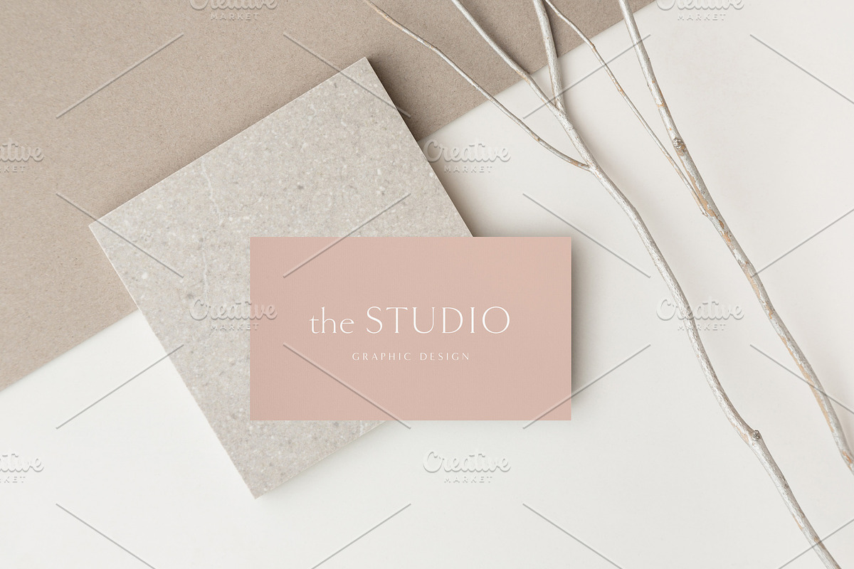 Sand Business Card Photo Mockups, a Product Mockup by Moyo Studio (Photo 6 of 8)