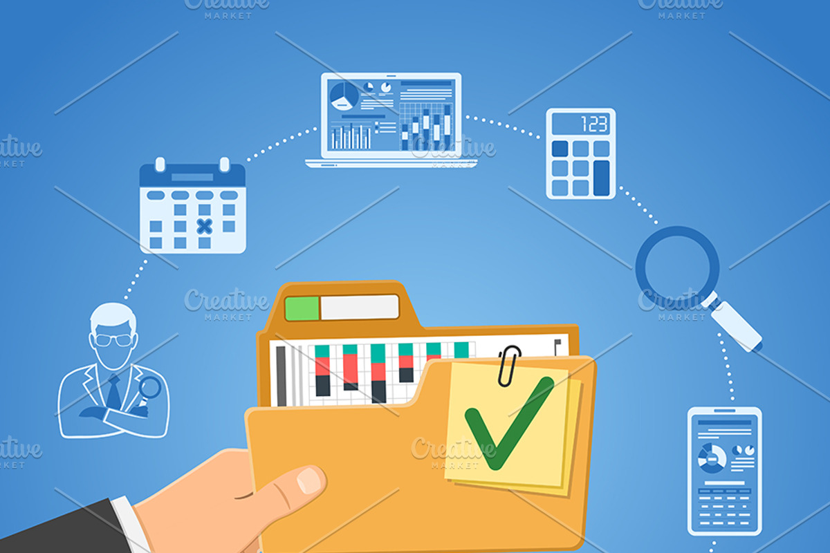 Auditing, Tax, Accounting Concepts, a Finance Illustration by TAlex (Photo 4 of 7)