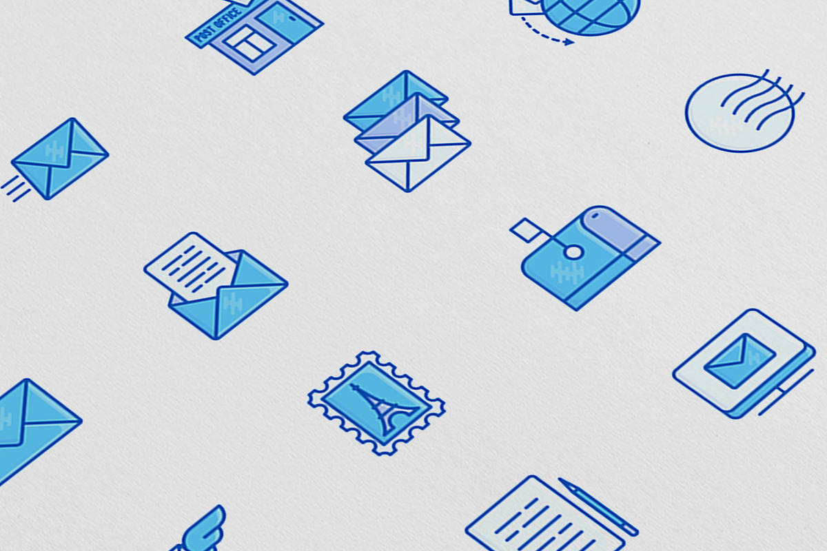 Post Office | 16 Thin Line Icons Set, an Outline Icon by Alex Blogoodf (Photo 8 of 11)