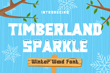 Timberland Sparkle - Wood Font