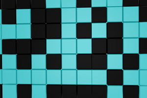 Blue And Black Cubes Backgrounds