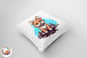 Watercolor Cute Wolf Clipart, an Object Graphic by Negarin Digital Art (Thumbnail 6 of 11)