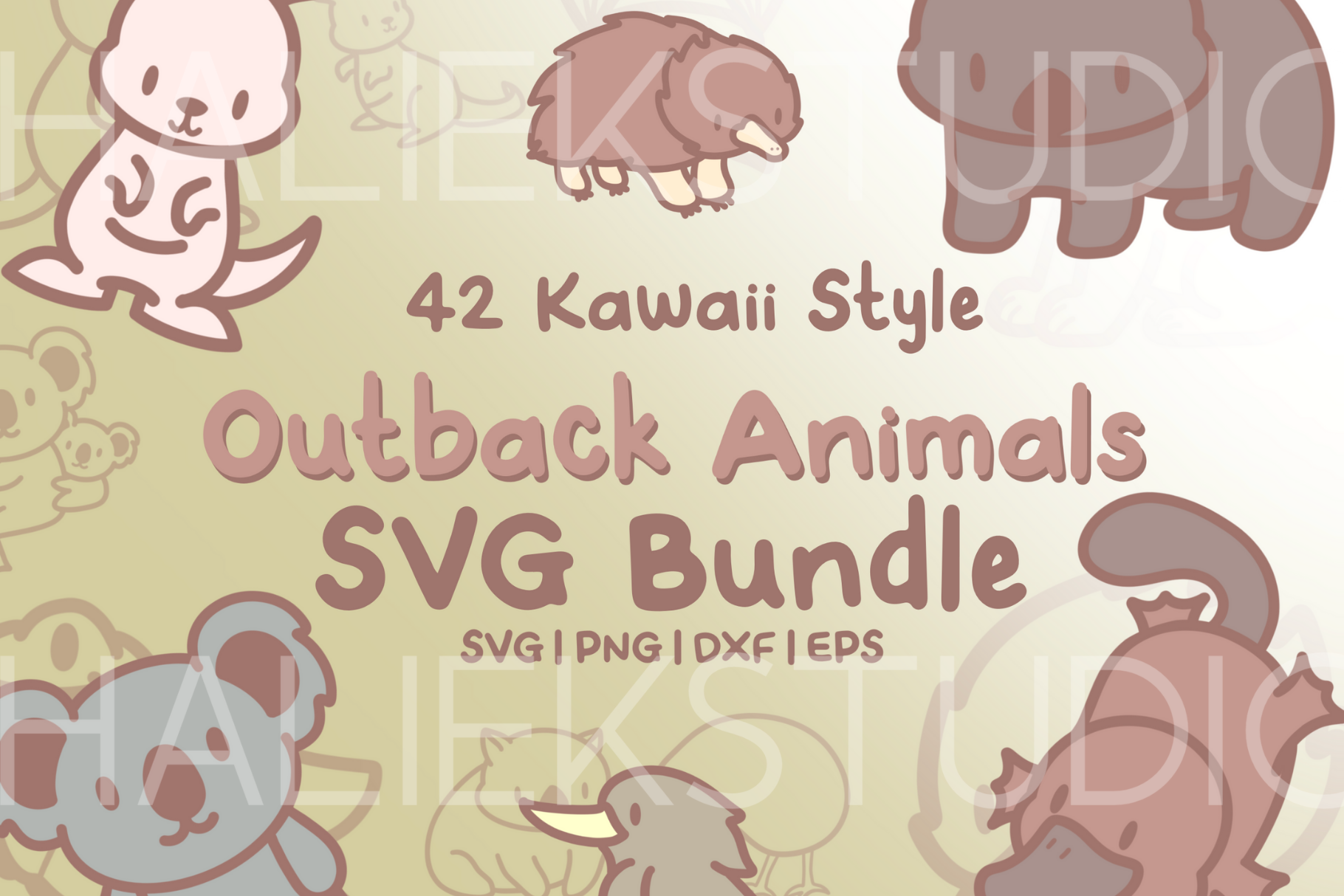 Outback Animals SVG Illustrations, an Animal Illustration by HalieKStudio