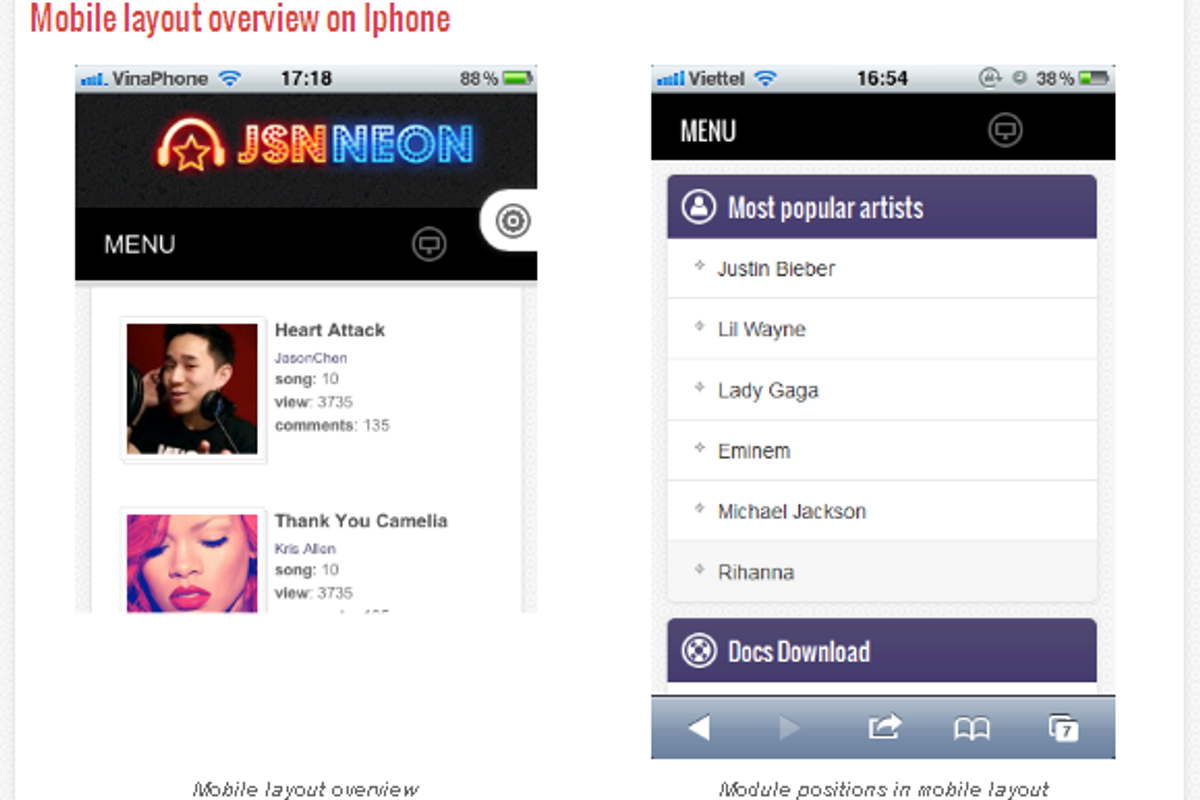 JSN Neon - Music Theme & JomSocial, a Websites & App Template by JoomlaShine (Photo 3 of 4)