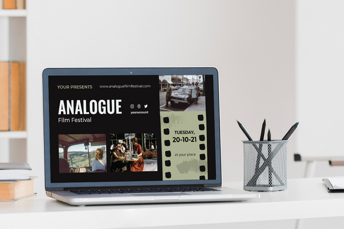 Analogue Film Digital Poster, a Templates & Theme by Rahardi Creative (Photo 2 of 4)