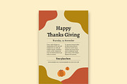 Beige Pumpkin Thanks Giving Poster, a Flyer Template by wavebreak (Thumbnail 2 of 2)