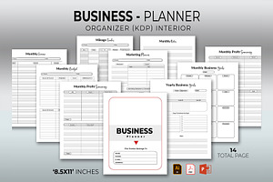 Business Planner | Ai & PDF, a Stationery Template by obayes
