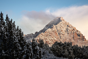 Snowy Winter Mountain Scene