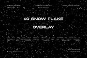 10 Snow Flake Overlay Background, a Texture Graphic by Pitchlook.Studio (Thumbnail 1 of 3)