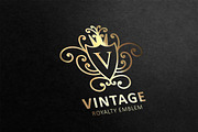 Vintage V Letter Logo, a Branding & Logo Template by essegraphic (Thumbnail 2 of 4)