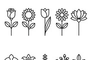 Bundles Set Organic Cosmetic Icons, an Outline Icon by adenpinkstore (Thumbnail 5 of 11)