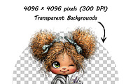 Easter Whimsical Girl & Animals PNG, an Illustration by one-touch (Thumbnail 9 of 11)