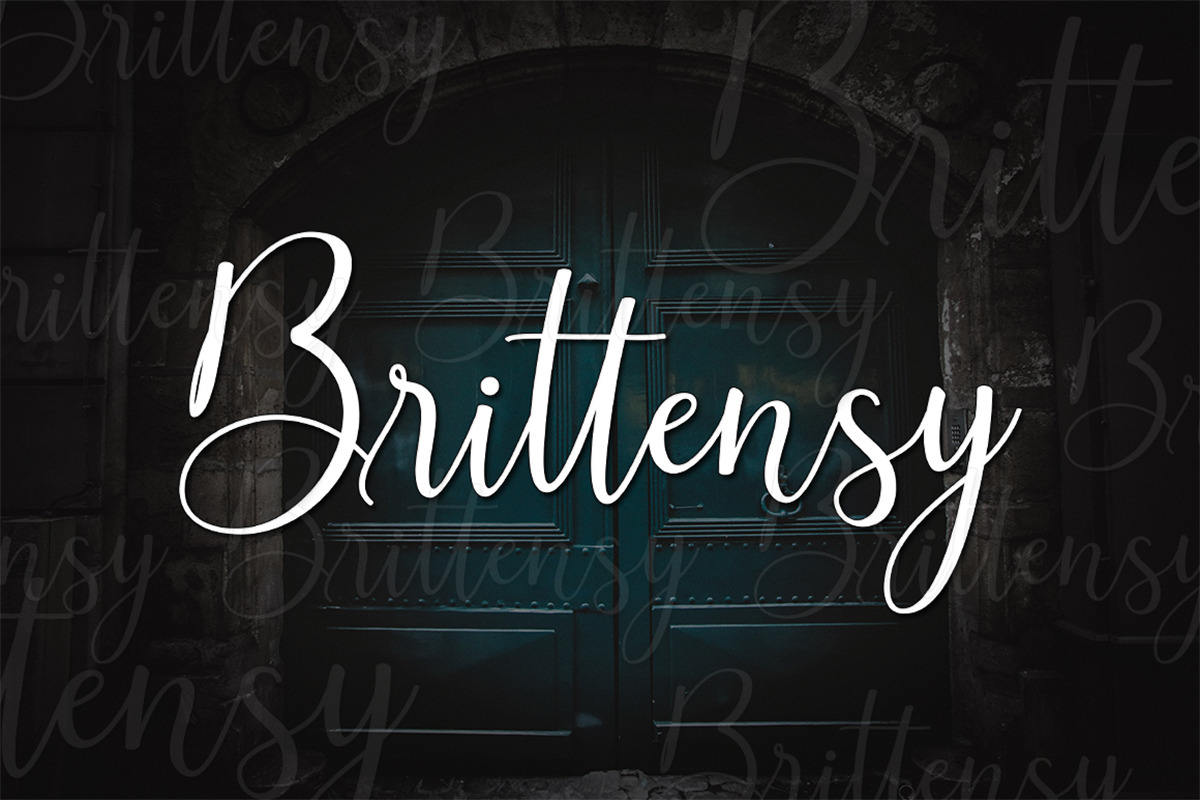 Brittensy, a Script Font by Attract Studio (Photo 13 of 13)