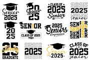 Senior Class Of 2025 Svg Bundle PNG, an Object Graphic by EllaMaiyaali (Thumbnail 1 of 6)