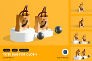 Tote Bag Mockups Template for Cloth, a Packaging Mockup by productype1 (Thumbnail 1 of 4)