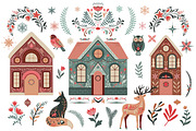 Christmas Folk Vector Collection, a Pattern Graphic by Molly art (Thumbnail 2 of 12)
