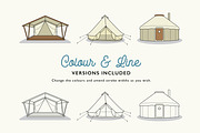 Glamping Tents, an Illustration by the cabin supply co (Thumbnail 2 of 4)