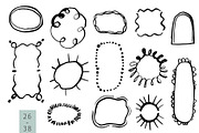 INKED FRAMES freehand doodle vector, an Object Graphic by Lena Nikolaeva (Thumbnail 7 of 12)