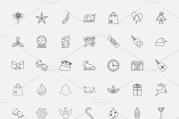 Christmas icons preview 2