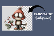 Whimsical Christmas Bird clipart, an Illustration by Designworld (Thumbnail 2 of 6)