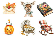 Autumn Baby Shower Clipart, an Illustration by DreamArtGraphic (Thumbnail 4 of 4)