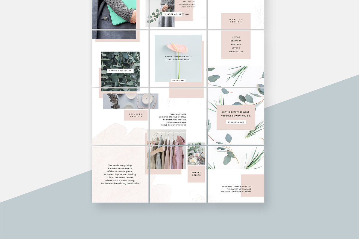 Magnolia Instagram Puzzle Template, a Social Media Template by Studio Sumac (Photo 4 of 5)