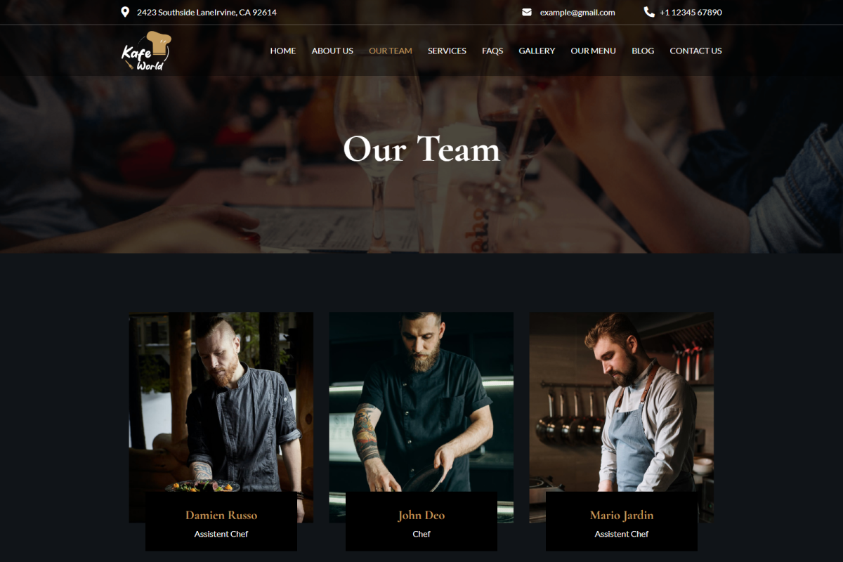KafeWorld - Restaurant Elementor Kit, a WordPress Template by Techeshta Solutions (Photo 5 of 6)
