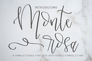 Monte Rosa, a Script Font by Affinity Grove (Thumbnail 1 of 18)