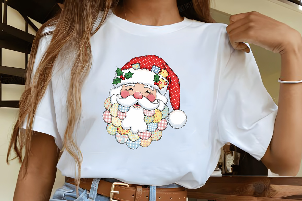 Santa Retro Christmas Shirt, Cute Sa, an Illustration by CrexoraLab (Photo 2 of 4)