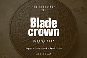 Blade Crown Font Family, a Sans Serif Font by yantodesign (Thumbnail 1 of 8)