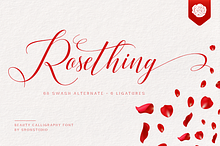 Rosething - Calligraphy Font