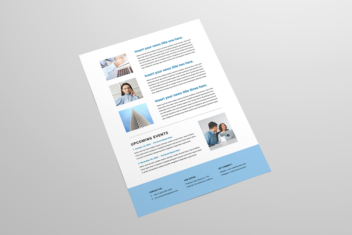Newsletter Template, a Magazine Template by Leaflove (Photo 5 of 10)