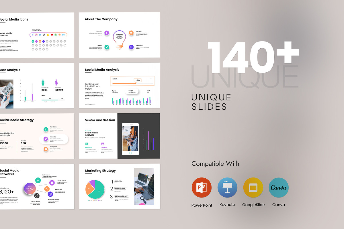 Digital Marketing Strategy, a Presentation Template by creathrivestudio (Photo 4 of 23)