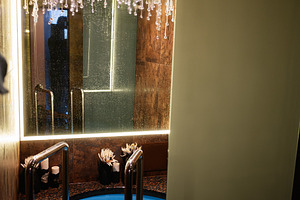 Luxurious spa cold tub with elegant lighting and modern interior design, a Photo by AS photostudio