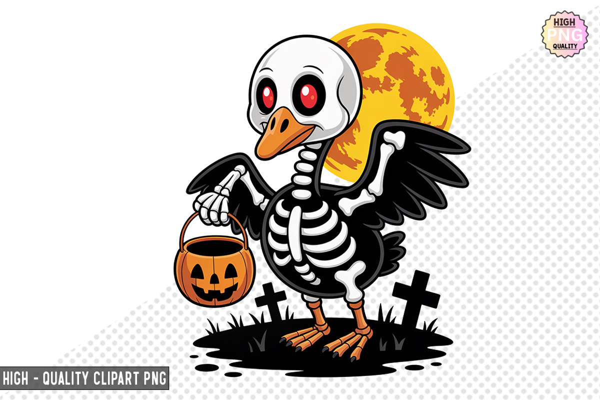 Spooky Goose Skeleton Bundle, a Graphic by crative8112 (Photo 7 of 9)