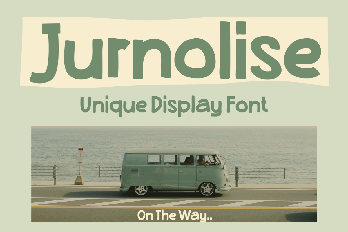 Jurnolise, a Sans Serif Font by maxstrim_graphich