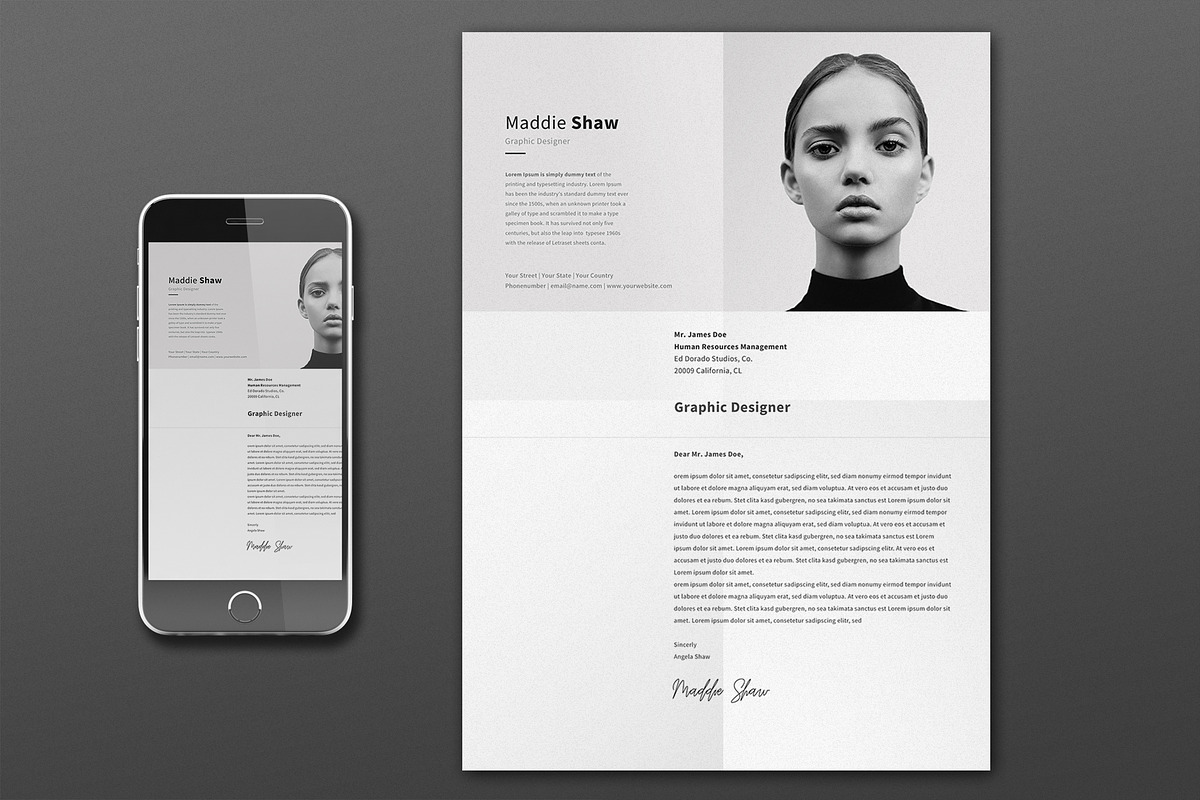 Antares Resume Template, a Resume Template by Nina Shaw (Photo 2 of 9)