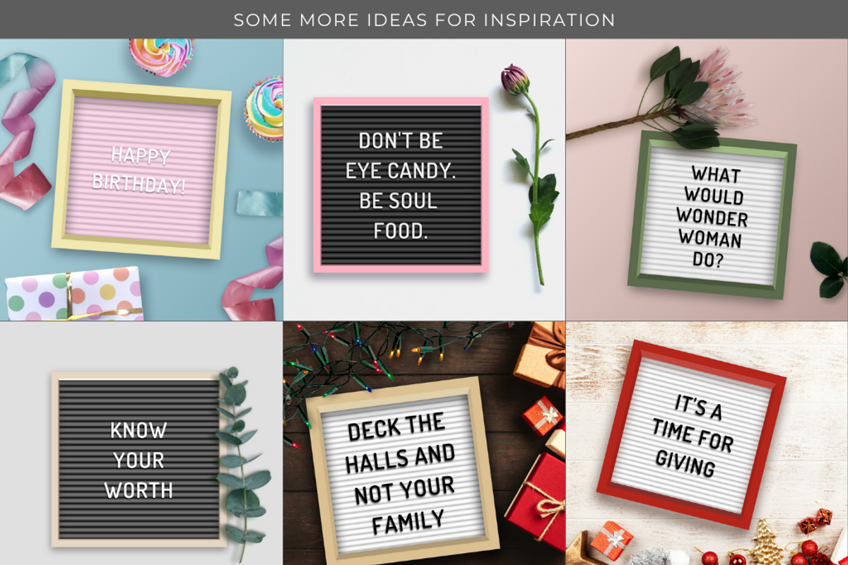 Letter Board Mockup for Canva