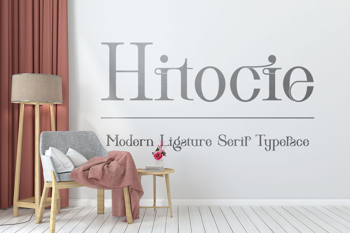Hitocie Ligature Serif Typeface, a Serif Font by Humaira_std (Photo 8 of 12)