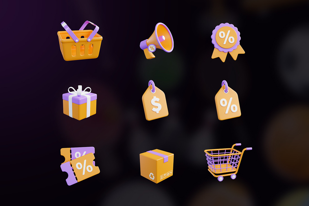 E-Commerce 3D Icon, an Object Graphic by Artnivora.Std (Photo 4 of 4)