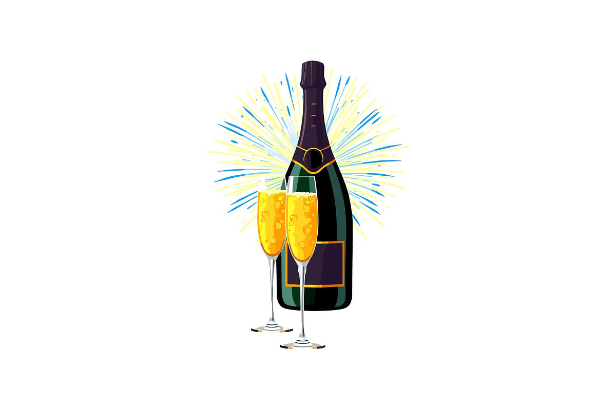 Sparkling Champagne Art Pack, an Object Graphic by Gfx_Store (Photo 4 of 16)