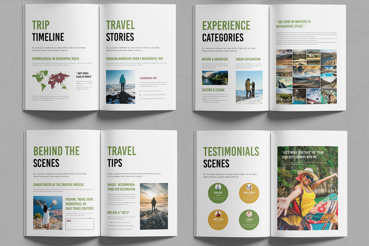 Editable Travel Portfolio Design, a Brochure Template by MightyDesign (Photo 3 of 6)