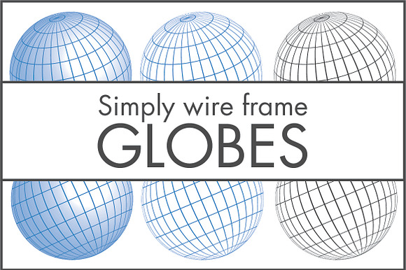 Simply Wire Frame Globes preview 3