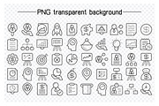 100 Business and Finance Line Icons, an Outline Icon by Designfour (Thumbnail 2 of 7)
