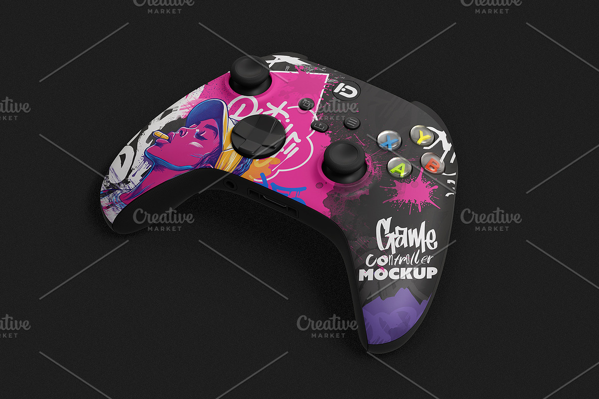 Game Controller Mockup Set, a Wearable Device Mockup by ForgeDesign (Photo 7 of 7)