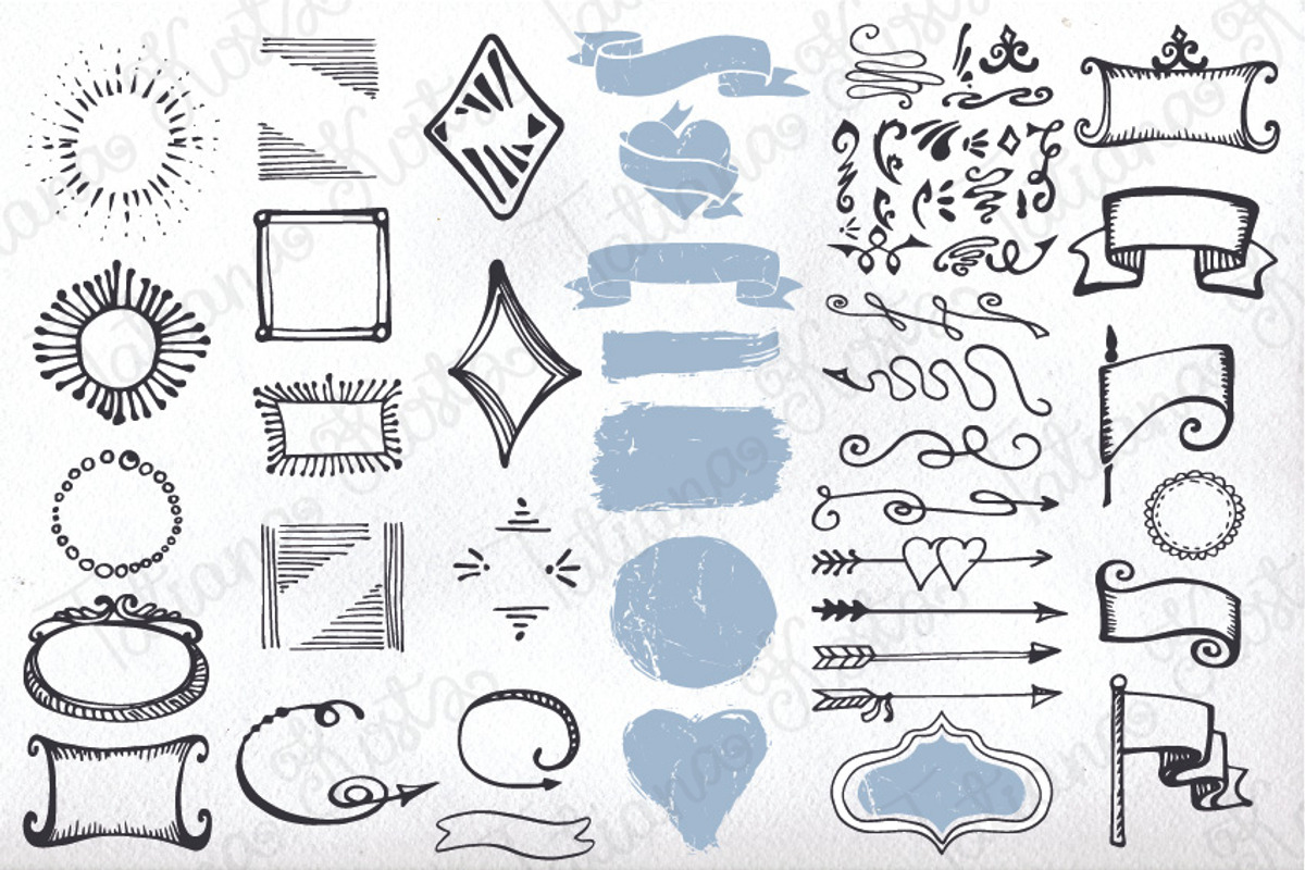 Handsketched ampersand, decor set 1 preview 3