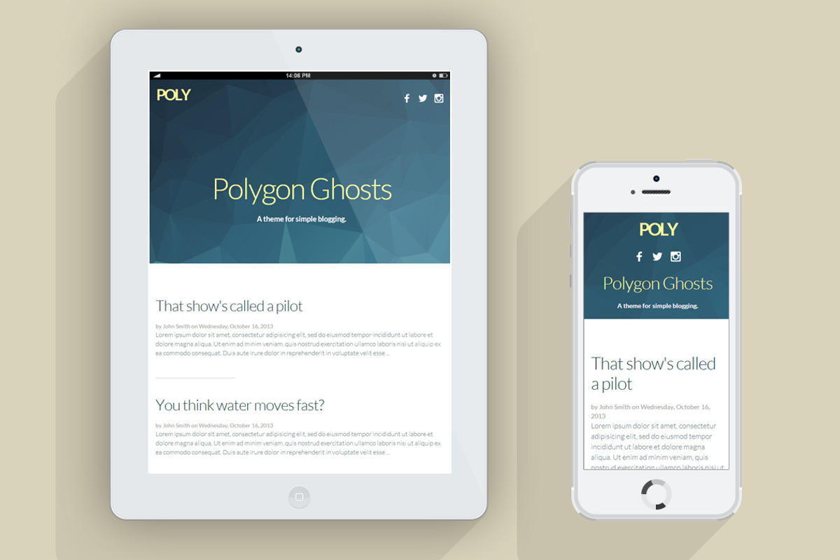 Poly - Simple Responsive Ghost Theme, a Websites & App Template by Creative Cheeaths shop (Photo 2 of 4)