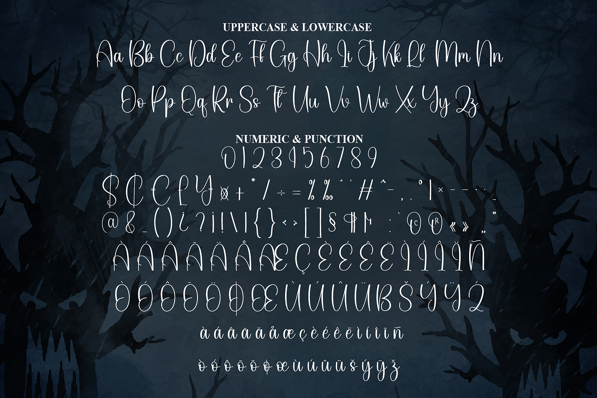 Spooky | Script Font, a Handwritten Font by Scratchones (Photo 7 of 8)